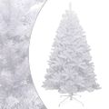 vidaXL Umelý výklopný vianočný stromček so snehovými vločkami 240 cm