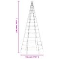 vidaXL LED vianočný stromček 200 LED modré 180 cm