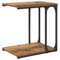 vidaXL Bočný stôl Staré drevo 50 x 35 x 52 cm Kompozitné drevo