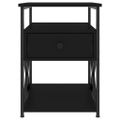 vidaXL Nočný stolík čierny 40x42x55 cm kompozitné drevo
