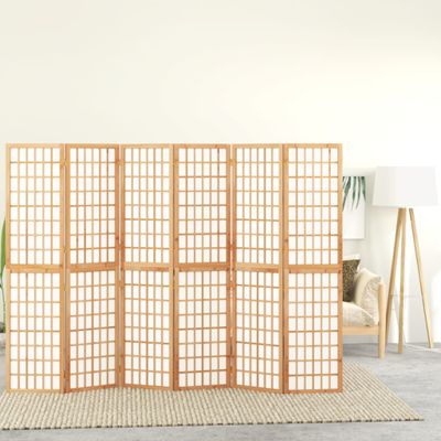 vidaXL Skladací paraván so 6 panelmi japonský štýl 240x170 cm