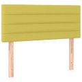 vidaXL Posteľný rám boxspring s matracom zelený 90x200 cm látka