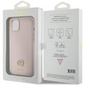 Puzdro Guess pre iPhone 15 6,1" GUHCP15SM4DGPP ružové HC SILIKÓN LOGO STRASS 4G