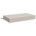 vidaXL Podložka na sedadlo SOEST 100% polyester Biela 70 x 40 x 10 cm