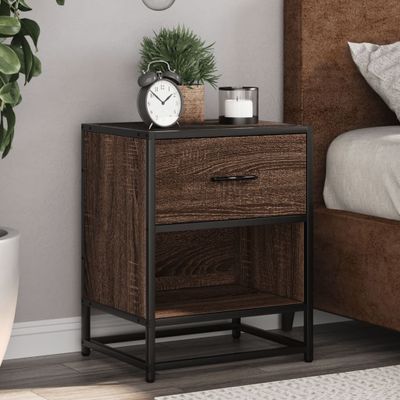 vidaXL Nočné skrinky 2 ks hnedý dub 40x31x50 cm kompozitné drevo