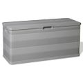 vidaXL Záhradný úložný box sivý 117x45x56 cm