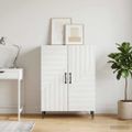 vidaXL Servírovacia skriňa Biela 66 x 34,5 x 89,5 cm Kompozitné drevo