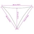 vidaXL Tieniaca plachta 160 g/m² oranžová 3,5x3,5x4,9 m HDPE