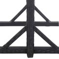 vidaXL Záhradný stôl čierny 110x53x72 cm sklenený a polyratan