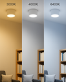Q-14AD LED Stropné bodové svetlo 3CCT biele QTEC
