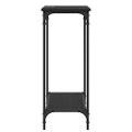 vidaXL Konzolový stôl Čierny dub 75 x 30.5 x 75 cm Kompozitné drevo