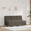 vidaXL Bezrúčková modulárna sofa jednotka 3 ks Tmavo šedá