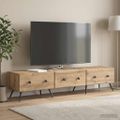 vidaXL TV skrinka 147 x 34,5 x 30 cm Dub artisan Kompozitné drevo