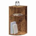vidaXL Koncový stôl Staré drevo 29,6 x 29,6 x 60 cm Kompozitné drevo