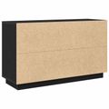 vidaXL Servírovacia skriňa Čierny dub 102 x 35 x 60 cm