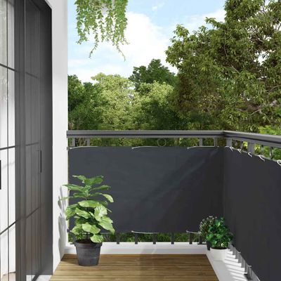 vidaXL Balkónová zástena, antracitová 600x120 cm, PVC