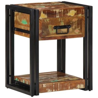 vidaXL Nočný stolík 2 pcs 40 x 35 x 50 cm Masívne obnovené drevo