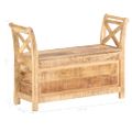 vidaXL Lavička do haly 103x33x72 cm masívne mangovníkové drevo