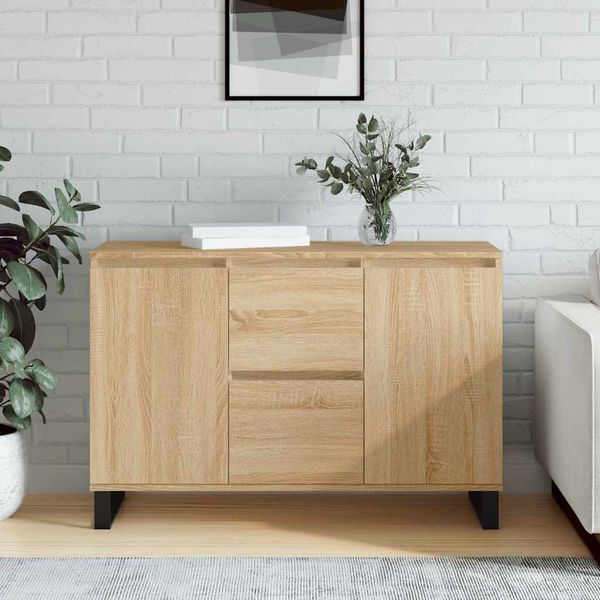 vidaXL Komoda dub sonoma 101,5x35x70 cm kompozitné drevo