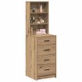 vidaXL Highboard dub artisan 40 x 41 x 135 cm Kompozitné drevo