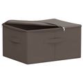 vidaXL Úložná krabica 6 ks Netkaná látka 43 x 34 x 23 cm 33,6 L Sivá