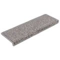 vidaXL Schodové rohože 30 ks 65x21x4 cm sivé s obdĺžnikovým okrajom