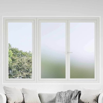 vidaXL Samolepiaca okenná fólia Frosted šedá 60 x 500 cm PVC