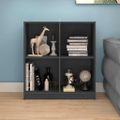 vidaXL Komoda sivá 70x33x76 cm masívne borovicové drevo