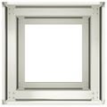 VidaXL kvetináč Biela 40x40x80 cm Oceľ valcovaná za studena