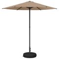 vidaXL Záhradný slnečník s podstavcom 230 x 230 cm Polyester