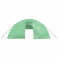 vidaXL Fóliovník s oceľovým rámom zelený 120 m² 16x5x2,3 m