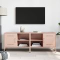 vidaXL TV skrinky 2 ks ružové 68x39x50,5 cm oceľ
