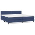 vidaXL Boxspring posteľ s matracom modrá 200x200 cm látka