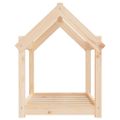 vidaXL Posteľ pre psa 71x55x70 cm borovicový masív
