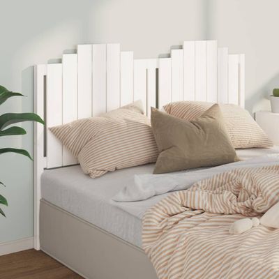 vidaXL Čelo postele biele 166x4x110 cm masívna borovica