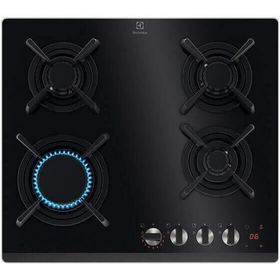 ELECTROLUX Plynová varná doska KGG643753K čierna