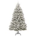 vidaXL Umelý Sklápací Vianočný Stromček 300 LED Zelená a biela 300 cm