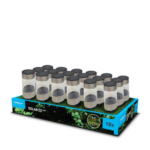 Modee záhradná solárna LED lampa GS028 19 cm, AAA 100 mAh (ML-GS028)