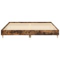 vidaXL Posteľný rám bez matraca dymový dub 180x200 cm kompozitné drevo