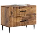 vidaXL Nočný stolík Staré drevo 62 x 34,5 x 47,5 cm Kompozitné drevo