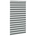 vidaXL Zebra roleta tmavošedá 135x200 cm šírka látky 130,9cm polyester