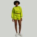 Dámska mikina Lunar Cropped Chartreuse - STRIX, veľkosť M, veľkosť oblečenia M