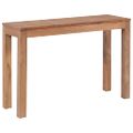 vidaXL Konzolový stolík z teakového dreva prírodná úprava 110x35x76 cm