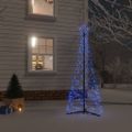 vidaXL Vianočný stromček, kužeľ, modrý 200 LED 70x180 cm