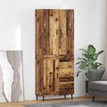 vidaXL Highboard 2 ks Staré drevo 69,5 x 34 x 180 cm Kompozitné drevo