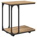 vidaXL Bočný stôl Remeselný dub 50 x 35 x 55.5 cm Kompozitné drevo