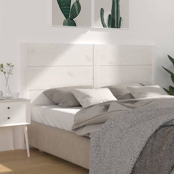 vidaXL Čelo postele biele 166x4x100 cm masívna borovica