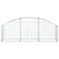 vidaXL Oblúkový gabionový kôš 150x30x40/60 cm pozinkované železo