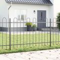 vidaXL Záhradný plot BOXTEL Sivá
