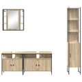 vidaXL Sada kúpeľňového nábytku 4 ks Sonoma dub 33 x 33 x 185,5 cm
